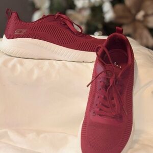 Skechers Women's Red Athletic Sneakers